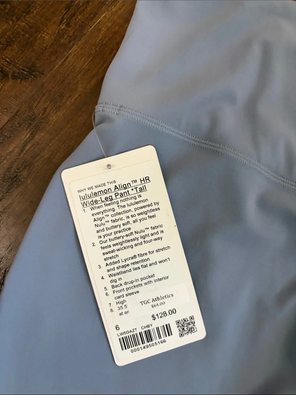 lululemon athletica Align HR Light Blue Wide-Leg Pants Tall